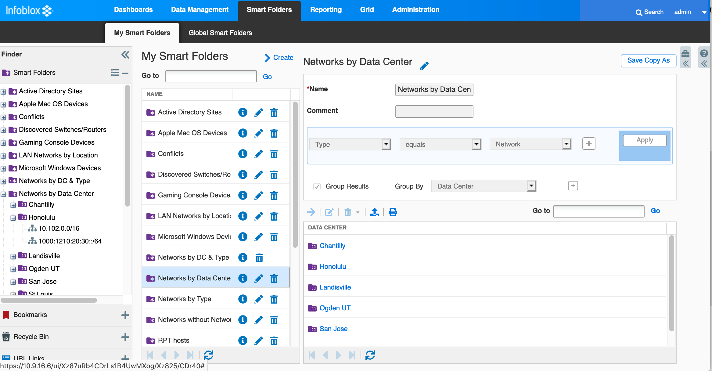 infoblox api search ip address