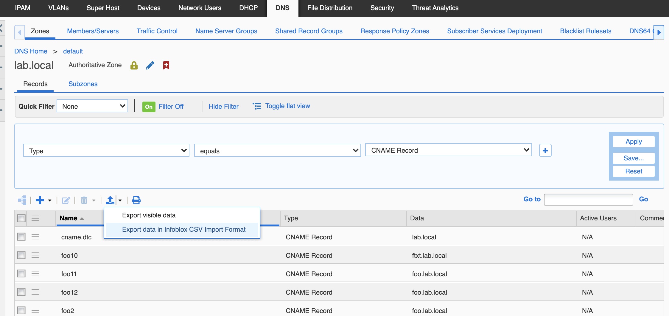 Dangling CNAME Report - Infoblox Experts Community